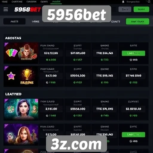 Características das apostas disponíveis na 5956bet