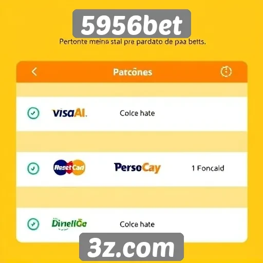 Métodos de pagamento disponíveis no 5956bet